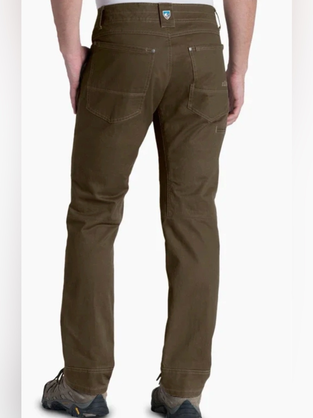 Kuhl Rydr Pants Dark Khaki Canvas Outdoor Hiking Mens Size 38X30